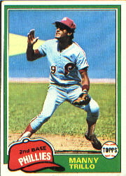 1981 Topps Baseball Cards      470     Manny Trillo